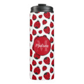 Red Ladybug Pattern Persoonlijk Thermosbeker (Voorkant)
