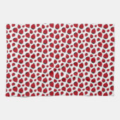 Red Ladybug Pattern Theedoek (Horizontaal)