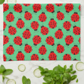 Red Ladybug Pattern Theedoek (Gevouwen)