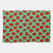 Red Ladybug Pattern Theedoek (Horizontaal)