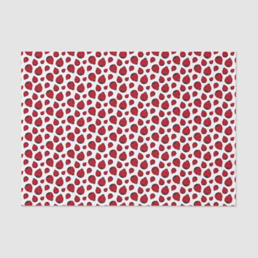 Red Ladybug Pattern Tissuepapier (Voorkant)