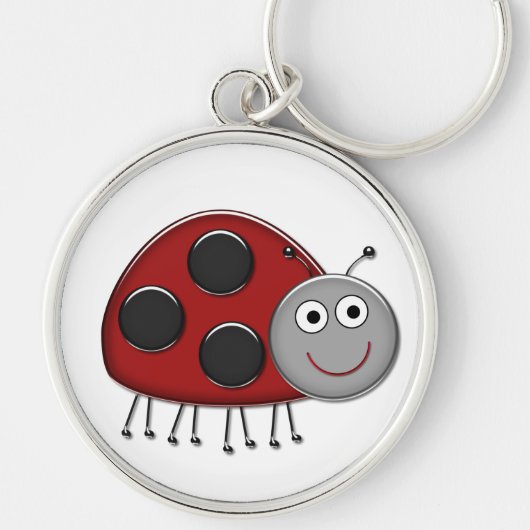 Red Ladybug Sleutelhanger (Voorkant)