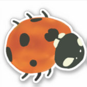Red Ladybug Sticker (Voorkant)