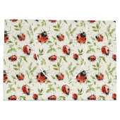 Red Ladybugs Birthday Groot Cadeauzakje (Achterkant)