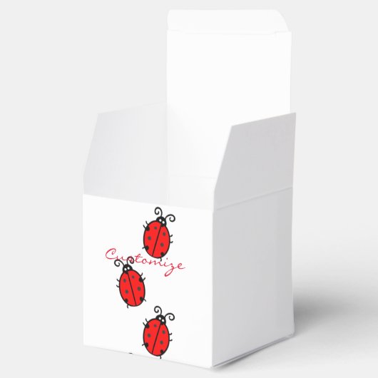 Red Ladybugs Crawling Thunder_Cove Bedankdoosjes (Geopend)