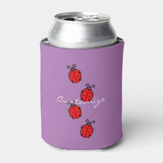 Red Ladybugs Crawling Thunder_Cove Blikjeskoeler (Blikje Voorkant)