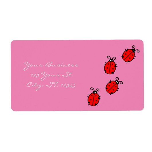 Red Ladybugs Crawling Thunder_Cove Etiket (Voorkant)