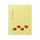 Red Ladybugs Crawling Thunder_Cove Notitieblok (Gedraaid)