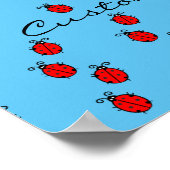 Red Ladybugs Crawling Thunder_Cove Poster (Hoek)