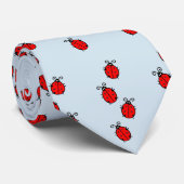 Red Ladybugs Crawling Thunder_Cove Stropdas (Opgerold)