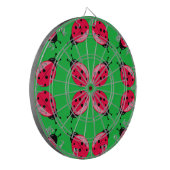 Red Ladybugs Dartbord (Voorkant Links)