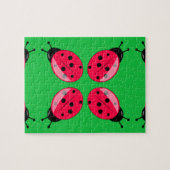 Red Ladybugs Legpuzzel (Horizontaal)