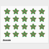 Red Ladybugs Ster Sticker (Vel)