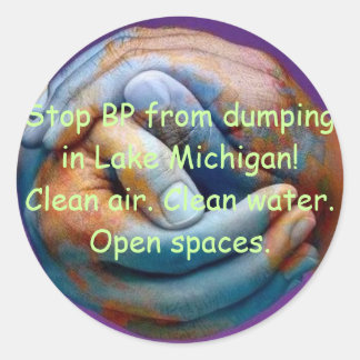 Red Lake Michigan Ronde Sticker