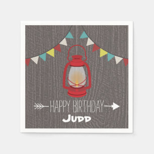 Red Lantern Birthday Napkins Servet