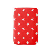 Red Large Stars Bath Mat (Voorkant Verticaal)