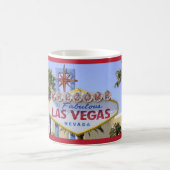 Red Las Vegas Nevada Welcome Sign Coffee Mok (Center)