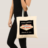 Red Las Vegas teken bestemming bruiloft welkomstta Tote Bag (Voorkant (product))