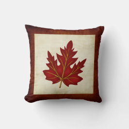 Red Leaf Herfst Season Thed Pillow Kussen