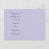 Red Leafed Heart Tree slaat de datum op Aankondigingskaart (Achterkant)