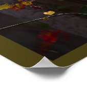 Red Leaves and Branches Poster (Hoek)