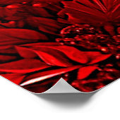 Red Leaves Floral Holiday Poster (Hoek)
