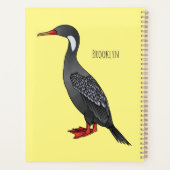 Red-legged cormorant bird cartoon illustration (Dos)