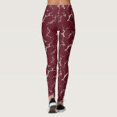 Red leggings with tie-dye design (Achterkant)