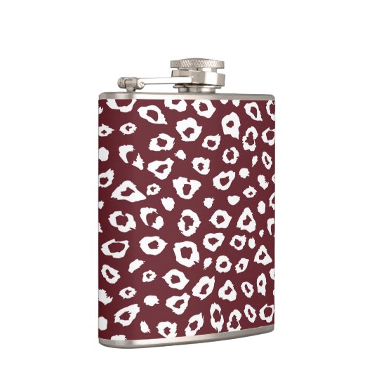 Red Leopard Print Heupfles (Rechts)