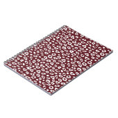 Red Leopard Print Notitieboek (Linkerzijde)