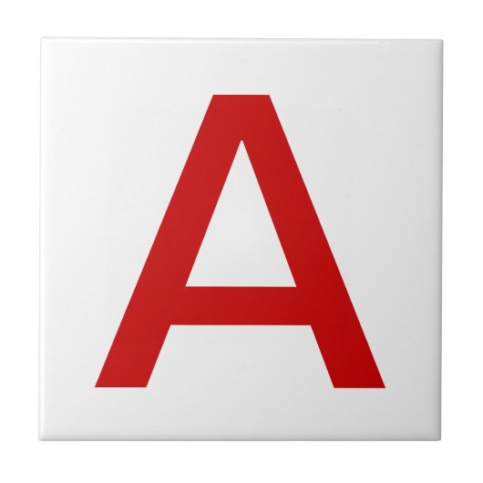 Red Letter Tiles Tegeltje (Voorkant)