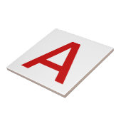 Red Letter Tiles Tegeltje (Zijkant)