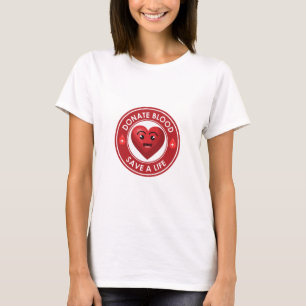 Red levens Doneer bloed, Wereldbloeddonordag T-shirt