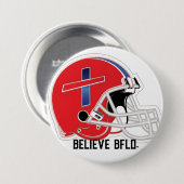 Red lid Believe Bflo button (Voorkant /achterkant)
