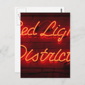 Red Light District Briefkaart (Voorkant / Achterkant)