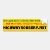 Red Light Ticket Bumpersticker (Voorkant)