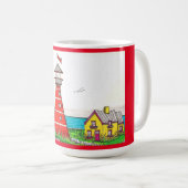 Red Lighthouse Red 15oz mug (Devant droit)