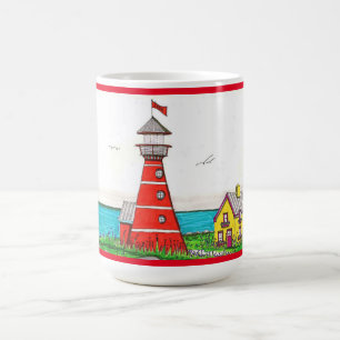 Red Lighthouse Red 15oz mug