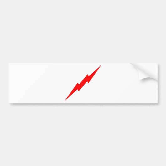 Red Lightning Bumpersticker (Voorkant)