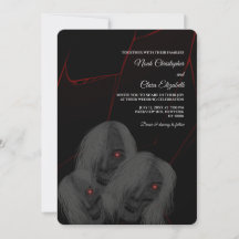 Red Lightning Ghosts Gothic Zwart Halloween Donker