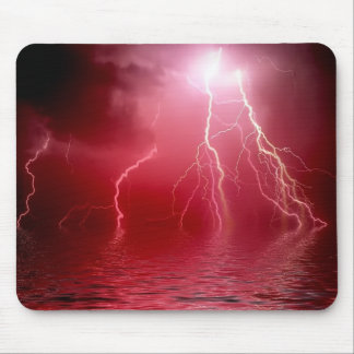 Red Lightning Mousepad Muismat