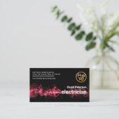 Red Lightning Pulse Wave Electrical Service Visitekaartje (Staand voorkant)
