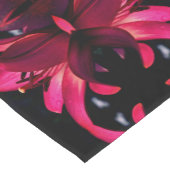 Red Lily Flower Abstract Art Korte Tafelloper (Hoek)