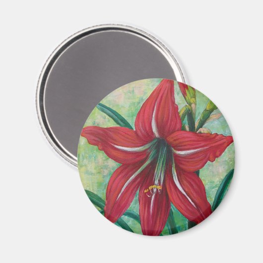 Red Lily Magnet (Recto/Verso)