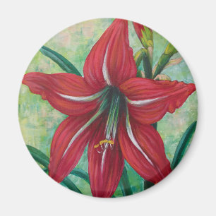 Red Lily Magnet