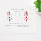 Red Line Art Candy Cane & Bow Hairclip Display  (Bureau)