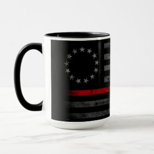 RED LINE  Betsy Ross American Flag Mok