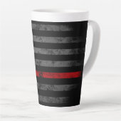 RED LINE Betsy Ross Amerikaanse vlag Latte Mok (Rechterhoek)