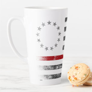 RED LINE  Betsy Ross Amerikaanse vlag Latte Mok