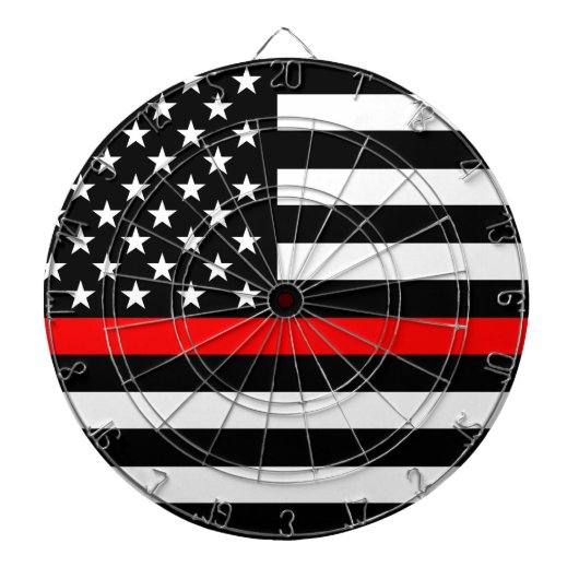 Red Line US Flag Dartbord (Voorkant)